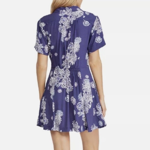 FREE PEOPLE Blue Hawaii Fit-and-Flare Dress - XS - Picture 6 of 14